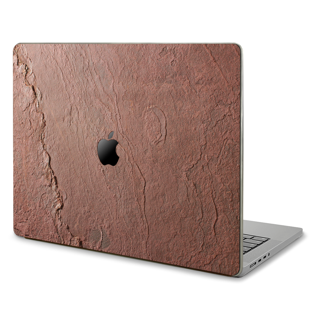 MacBook Air 13 M2 2022 Real Stone Skin Cover Rose Pink Cover Up