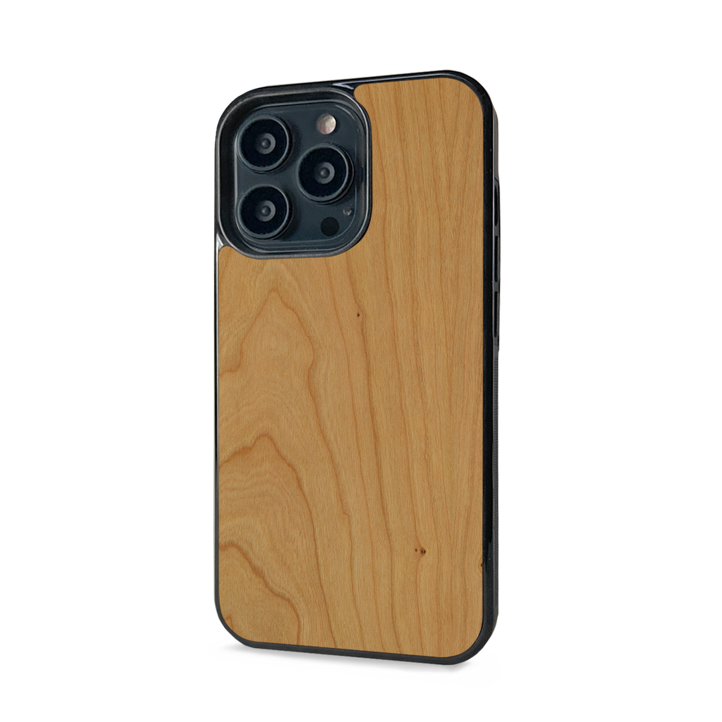 Cherry Wood iPhone 13 Pro Max Explorer Case Wooden Cases Cover Up